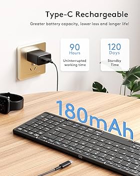Amazon.com: Samsers Foldable Bluetooth Keyboard with Numeric